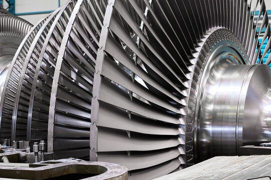 Large insulated process pipework and compressor casings in an industrial plant